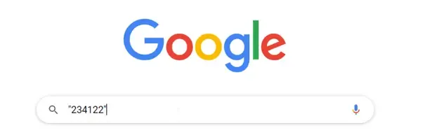 Google-Suche nach der eigenen Telefonnummer.